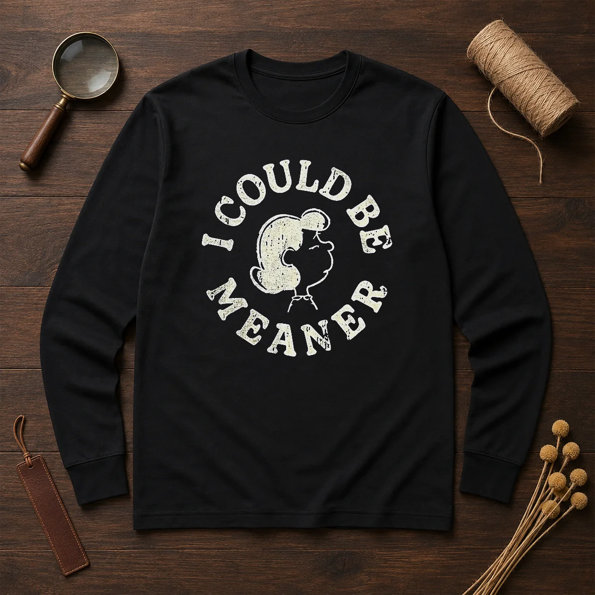 Pretty Lucy Peanuts I Could Be Meaner Shirt - Image 6