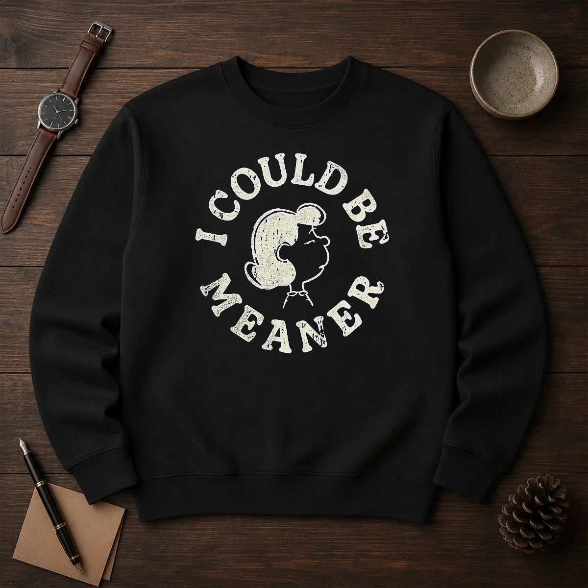 Pretty Lucy Peanuts I Could Be Meaner Shirt - Image 7