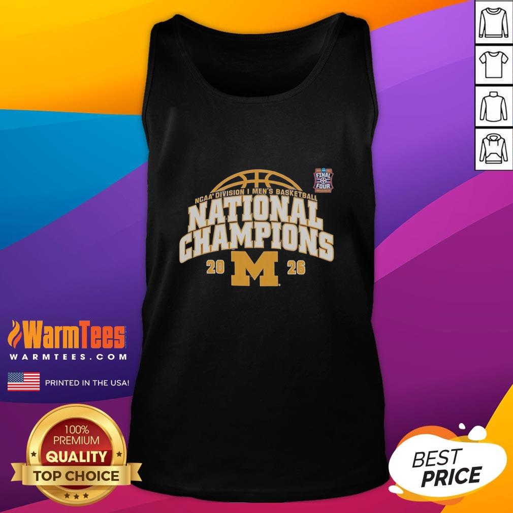 Good Michigan Wolverines Ncaa Division I Men's Basketball National Champions Final Four Vintage T-Shirt - Image 4