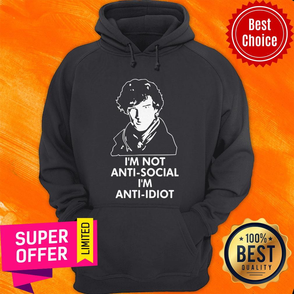 Benedict Cumberbatch Sherlock I’m Not Anti-social I’m Anti-idiot Shirt - Image 5