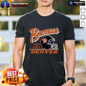 Premium Denver Broncos Fly United In Orange Retro T-Shirt