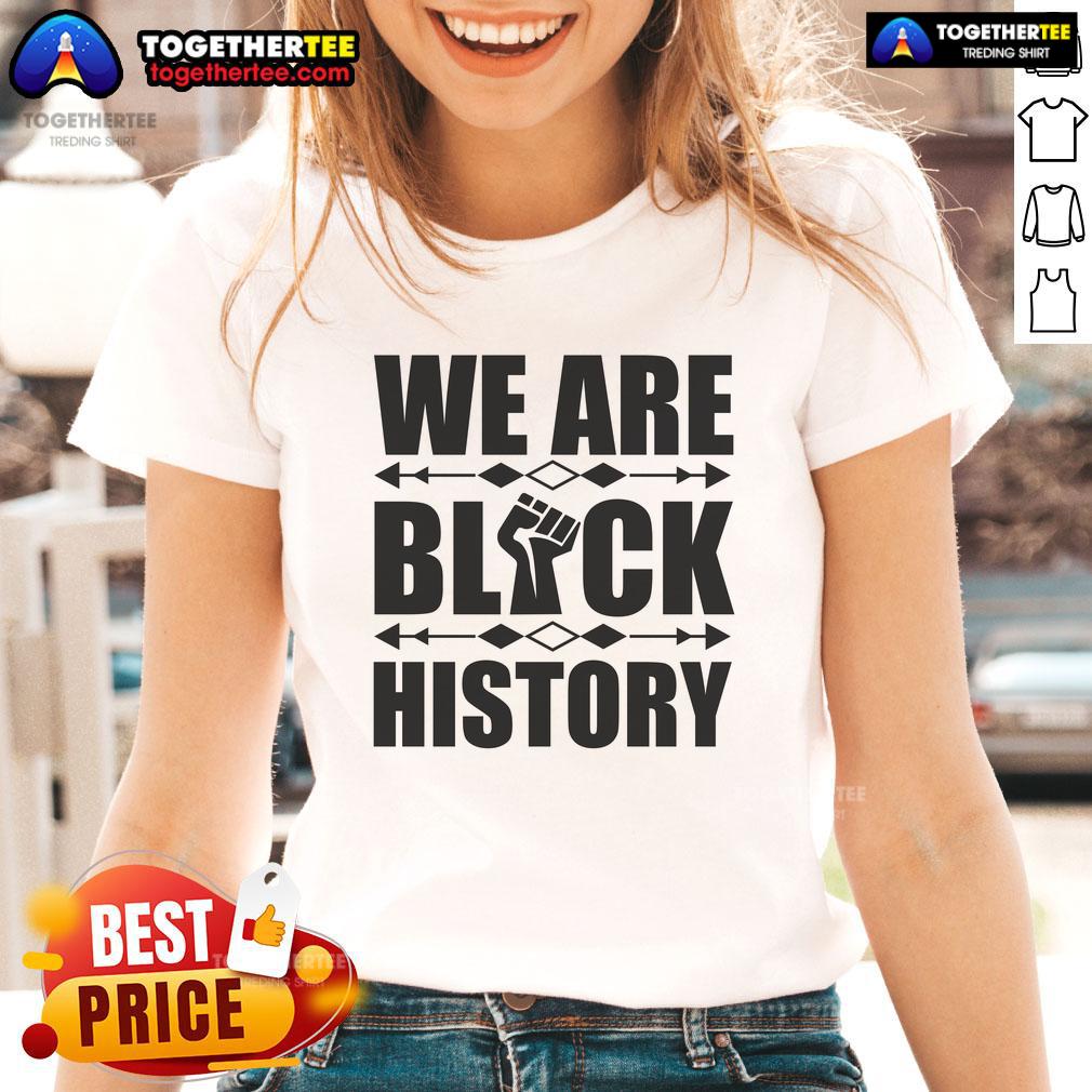 Official We Are Black History Fist T-Shirt - Image 3