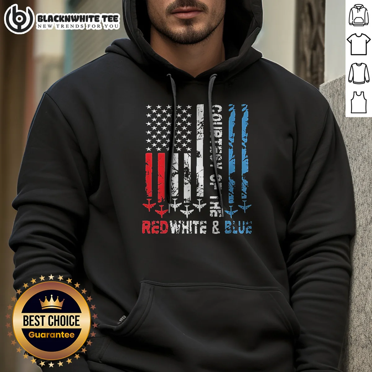 Funny Courtesy Of The Red White And Blue America US Flag Patriotic 4th Of July Shirt - Image 3