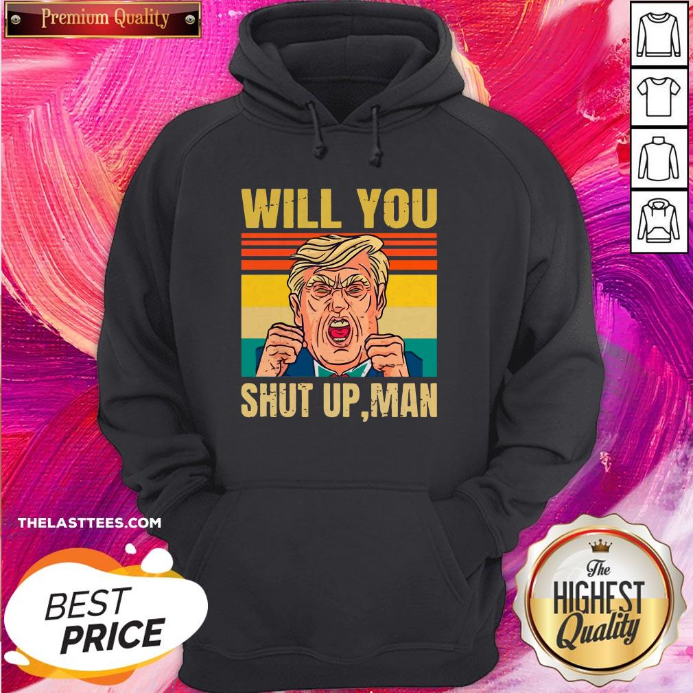 Great Will You Shut Up Man Joe Biden 2020 Vintage Shirt - Image 5