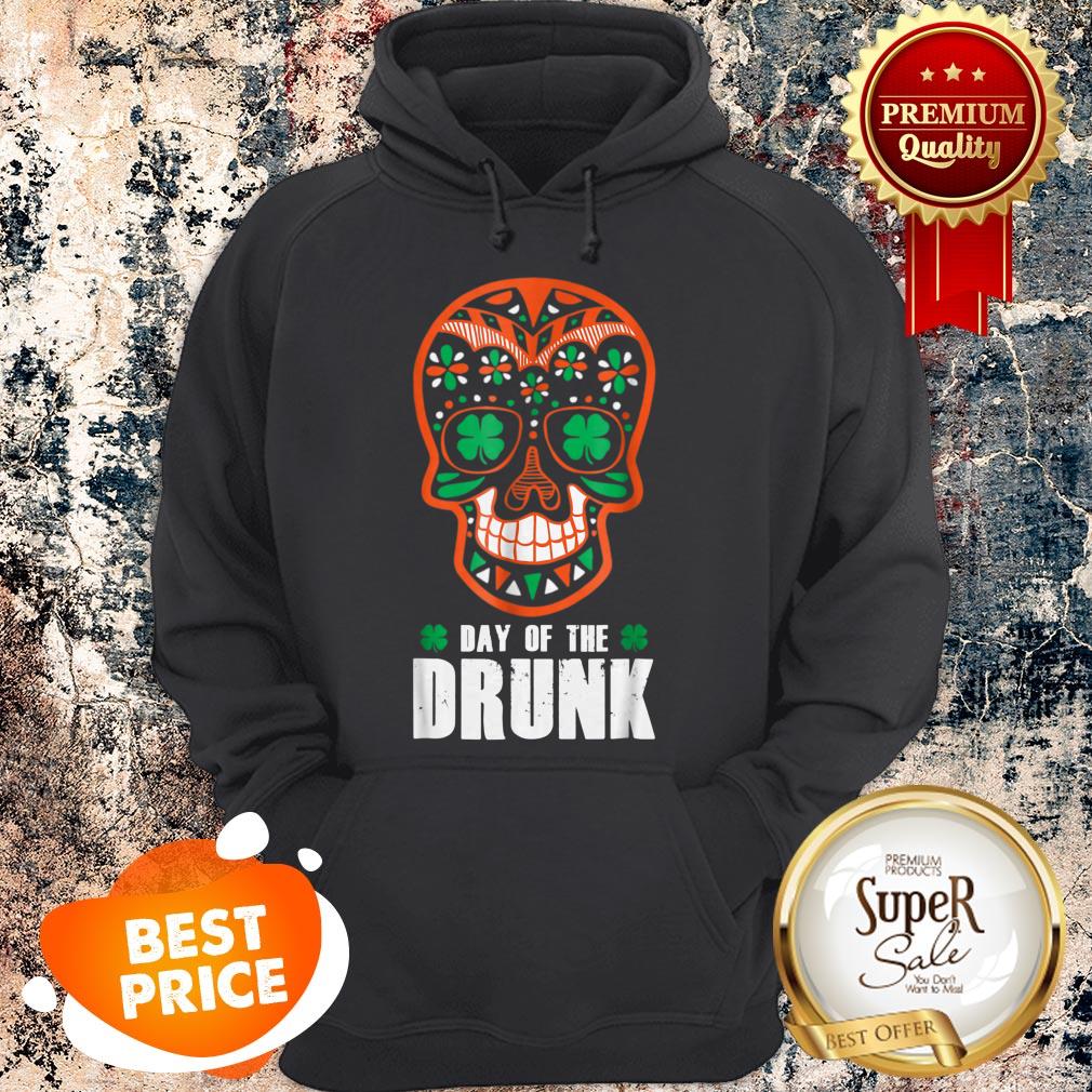 Nice St. Patrick’s Day Sugar Skull Day Of The Drunk Irish Shirt - Image 5