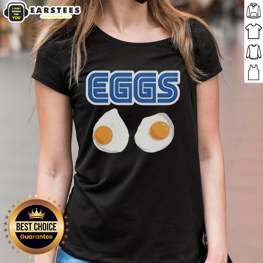 Awesome 2 Eggs Omelet Sega Parody Logo T-Shirt - Image 3