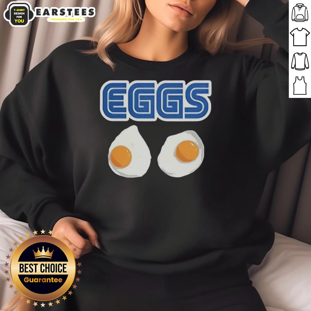 Awesome 2 Eggs Omelet Sega Parody Logo T-Shirt - Image 5