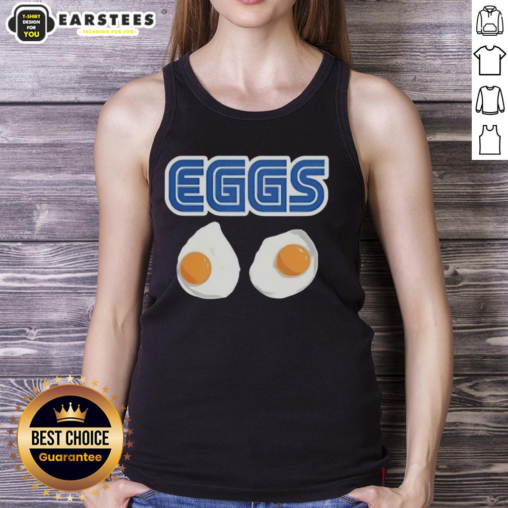 Awesome 2 Eggs Omelet Sega Parody Logo T-Shirt - Image 4