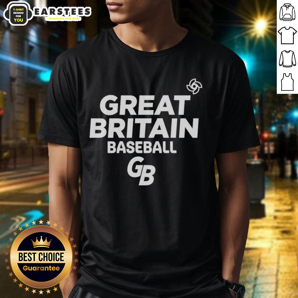 Good Great Great Britain National Baseball Team Logo T-Shirt