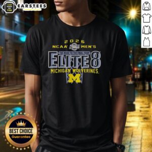 Good Michigan Wolverines NCAA Men's Basketball Elite 8 2026 The Road To The Final Four T-Shirt