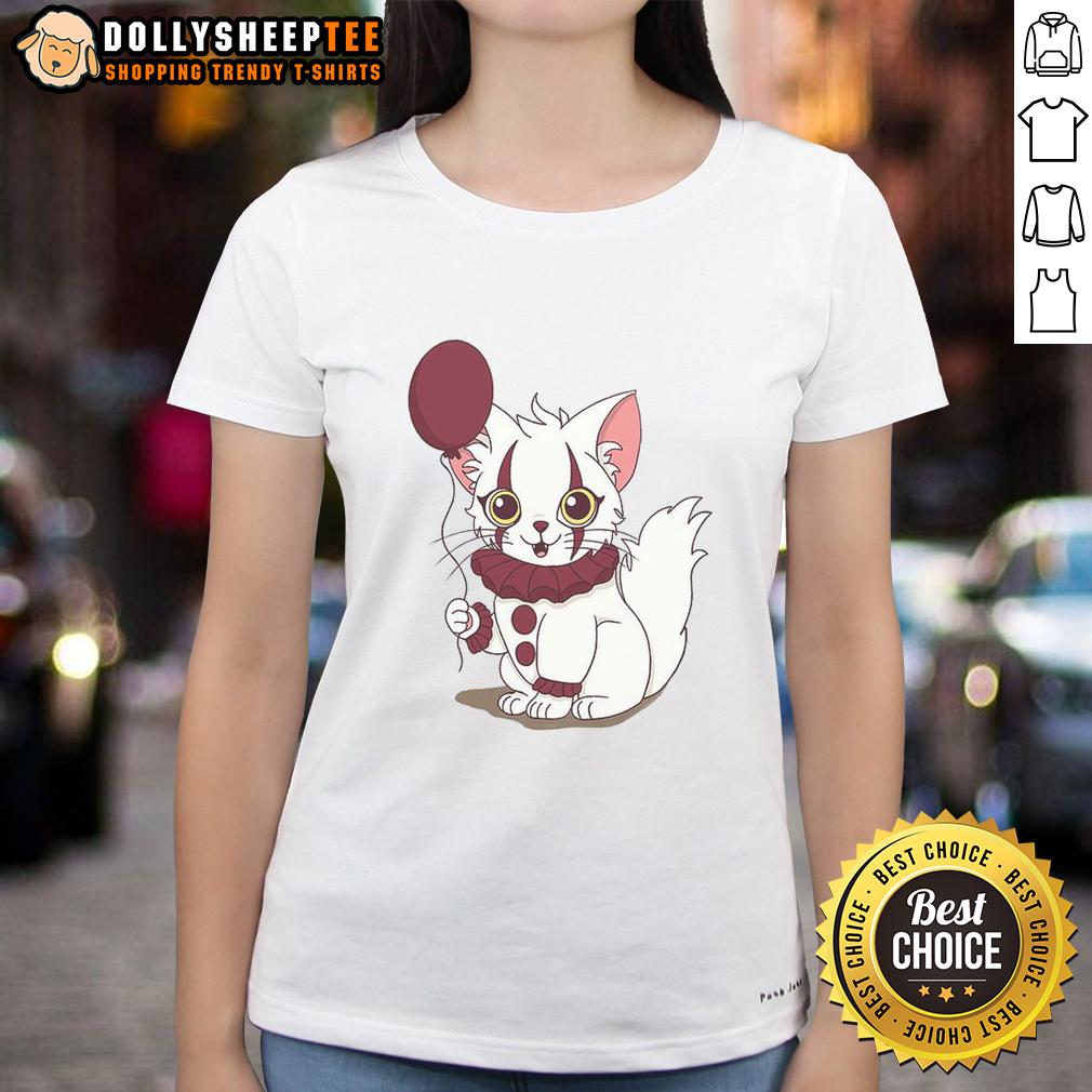 Top Pawnywise Pennywise Cat T-Shirt - Image 3