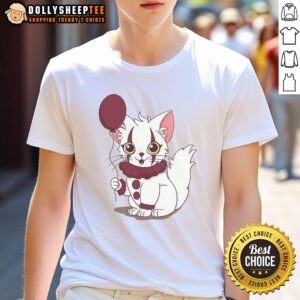 Top Pawnywise Pennywise Cat T-Shirt