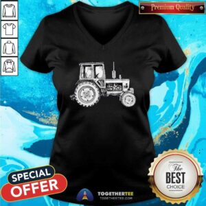 Alternative view of Lovely Belarus Tractor Agriculture Farming Shirt