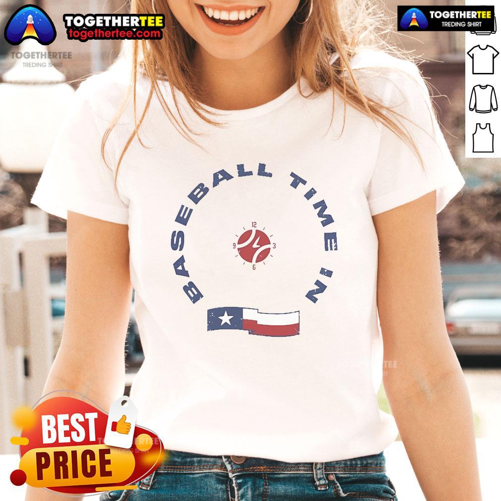 Official Dlls Baseball Time In Texas T-Shirt - Image 3