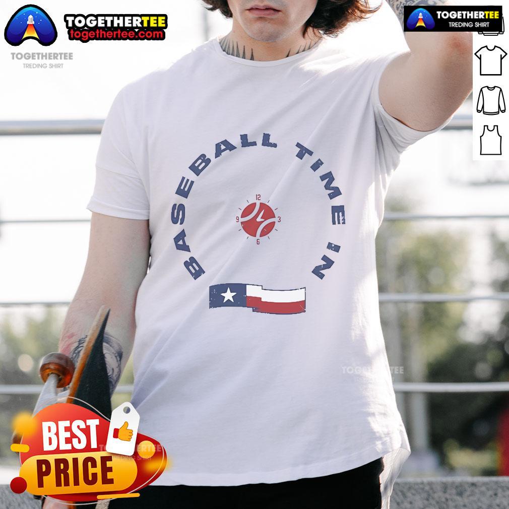 Official Dlls Baseball Time In Texas T-Shirt