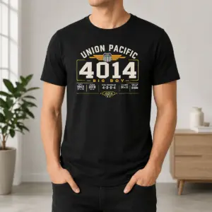 Official Union Pacific 4014 Big Boy Locomotive 4 8 8 4 Train Shirt