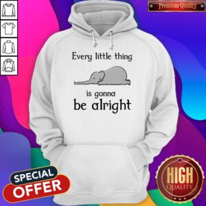 Alternative view of Top Elephant Every Little Thing Is Gonna Be Alright Shirt