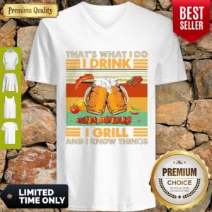 Alternative view of Nice Beer That’s What I Do I Drink I Grill And I Know Things Vintage Shirt