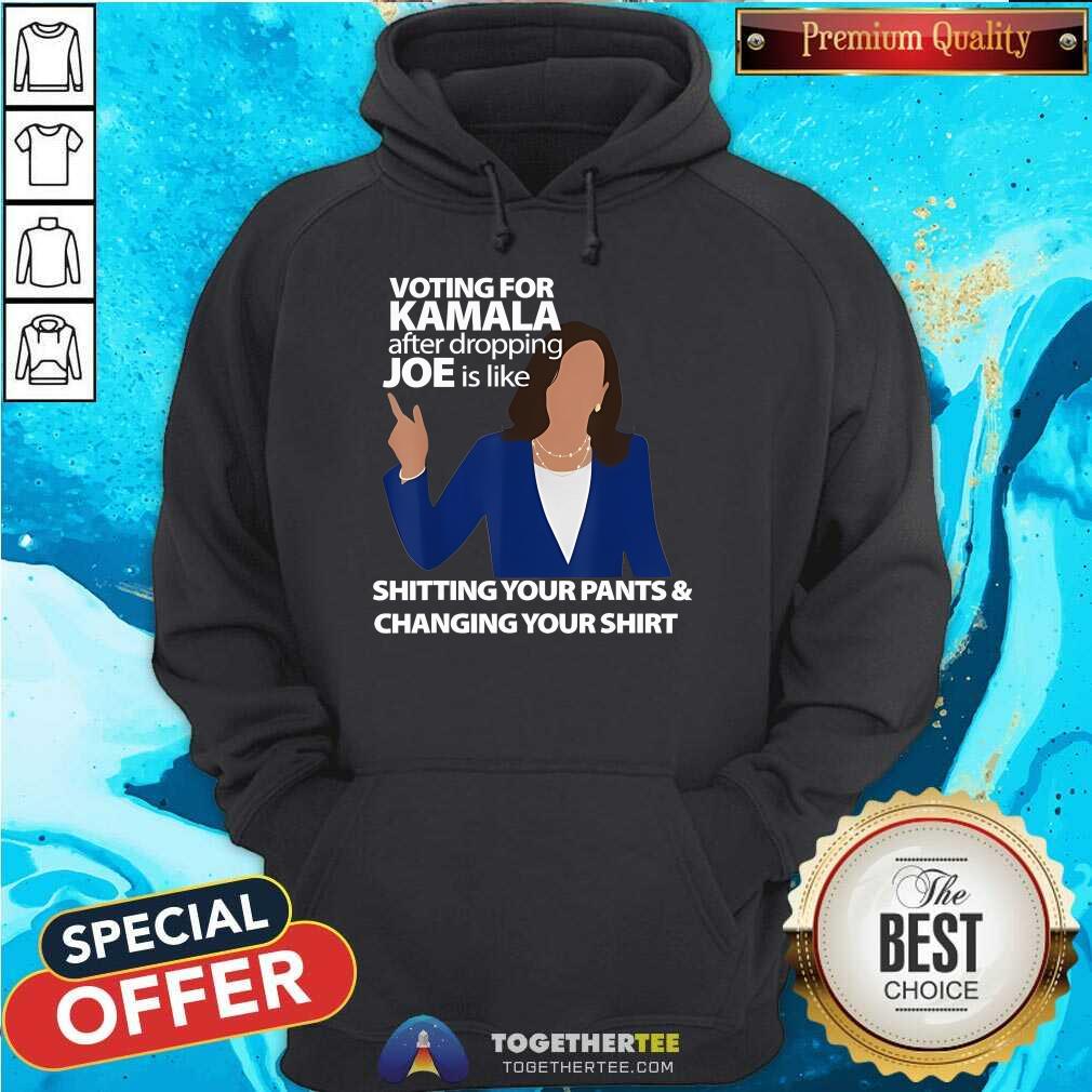 Pretty Kamala Harris After Dropping Joe Is Like Shitting T-Shirt - Image 5