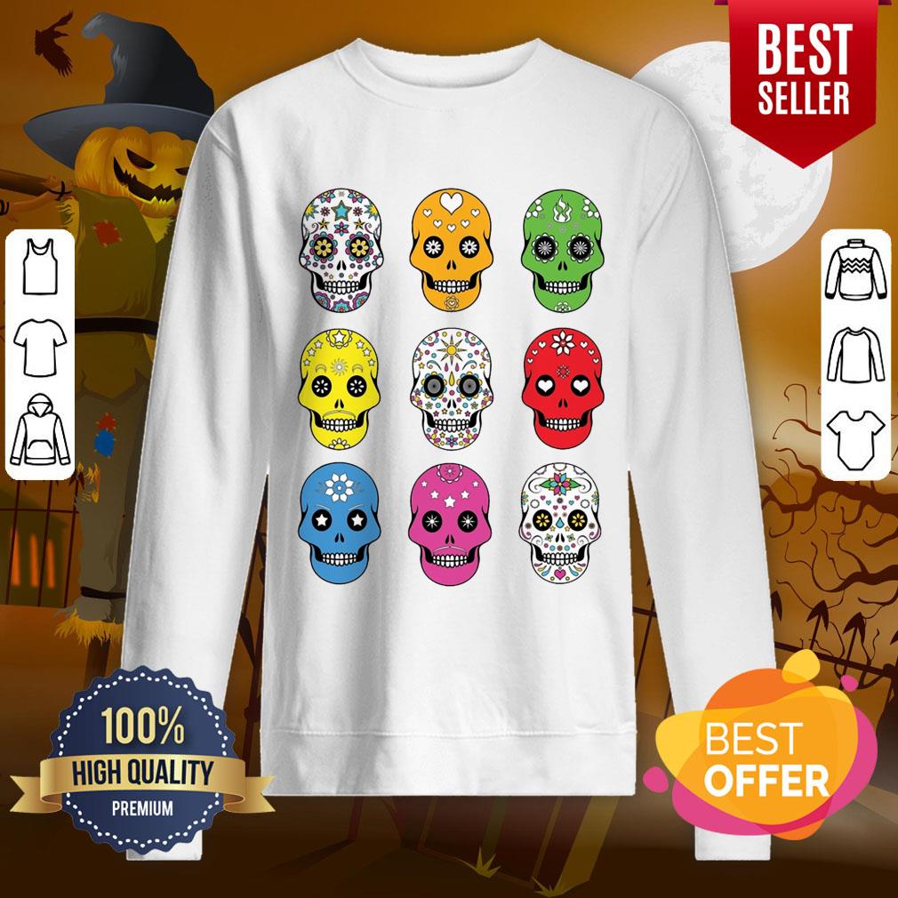 Dia De Los Muertos Day Of The Dead Sugar Skull Shirt - Image 4