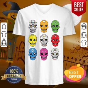 Alternative view of Dia De Los Muertos Day Of The Dead Sugar Skull Shirt