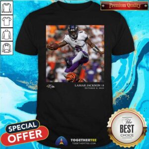 Good Lamar Jackson Baltimore Ravens NFL Flash Features Week 5 T-Shirt