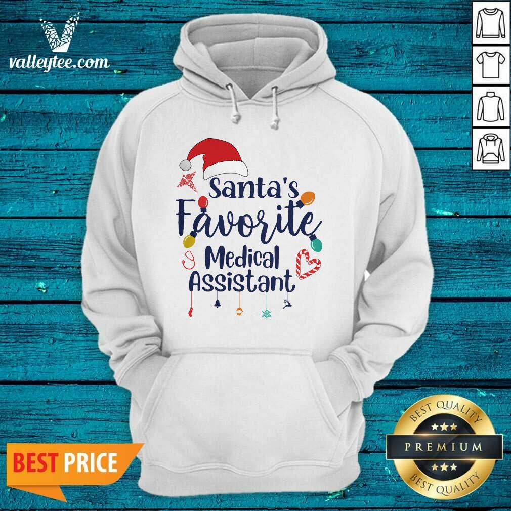 Fantastic Santa’s Favorite Medical Assistant Merru Christmas Shirt - Image 3