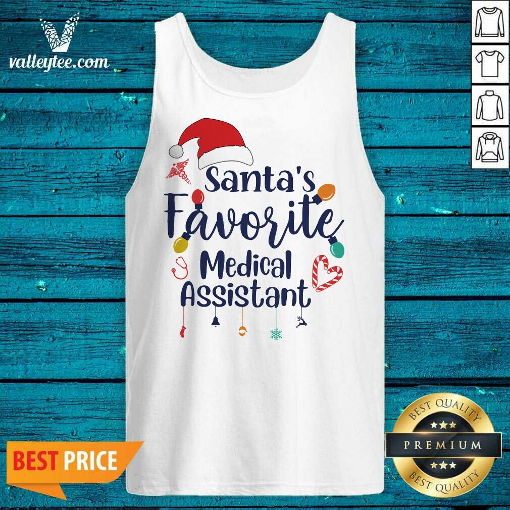 Fantastic Santa’s Favorite Medical Assistant Merru Christmas Shirt - Image 5