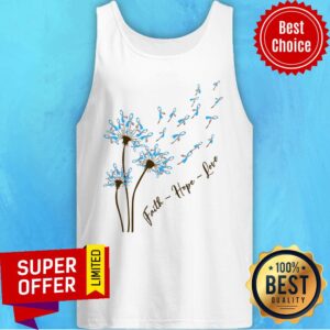 Alternative view of Faiht Hope Love Diabetes Shirt