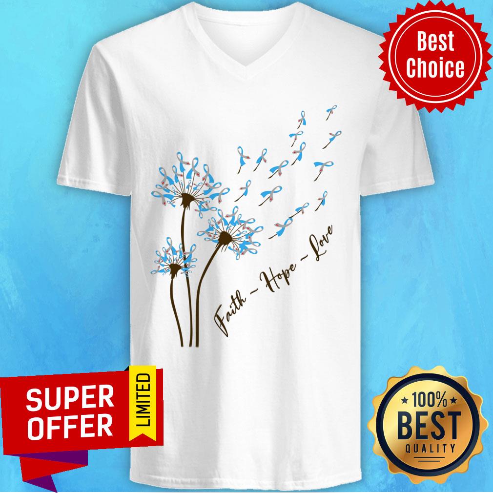 Faiht Hope Love Diabetes Shirt - Image 3