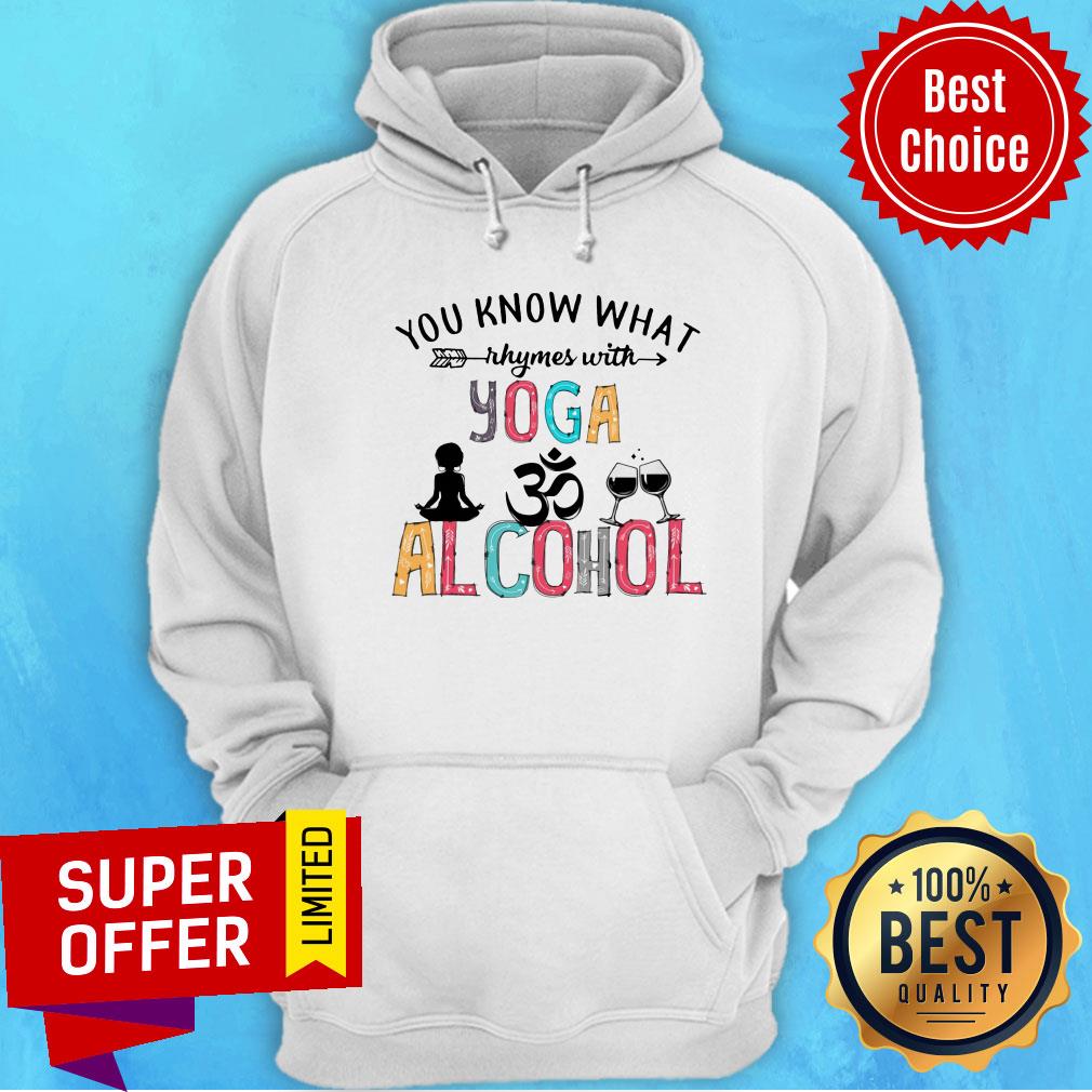 You Know What Rhumes With Yoga Alcohol Shirt - Image 3