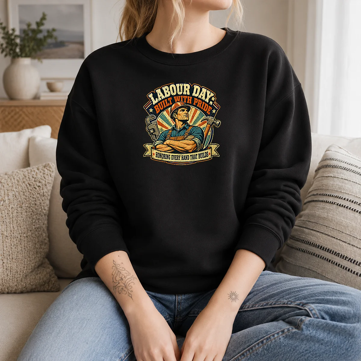 Funny Retro Labour Day Celebration Pride Worker Shirt - Image 7