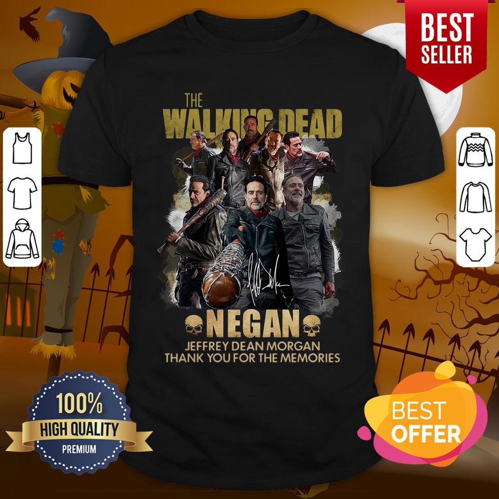 The Walking Dead Negan Jeffrey Dean Morgan Thank You For The Memories Shirt