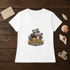 Alternative view of Awesome Jimothy Trash Panda Funny Humor Vector Shirt