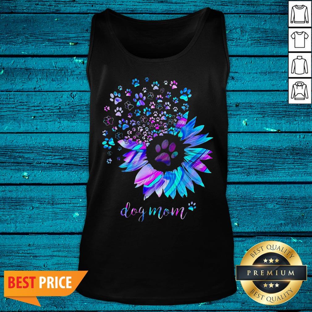 Premium Sunflower And Paw Dog Mom Shirt - Image 5