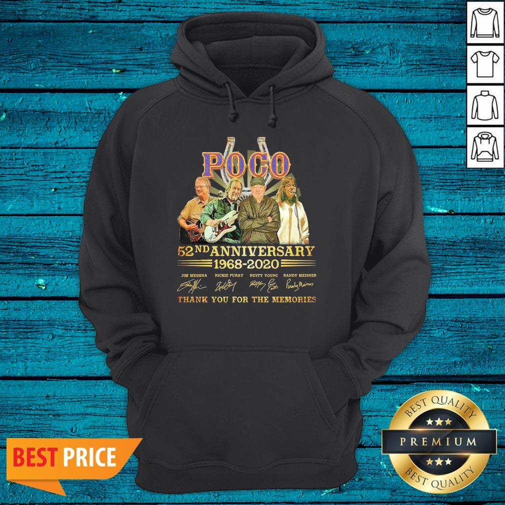 Pro Po Co 52nd Anniversary 1968 2020 Signatures Thank You For The Memories Shirt - Image 3