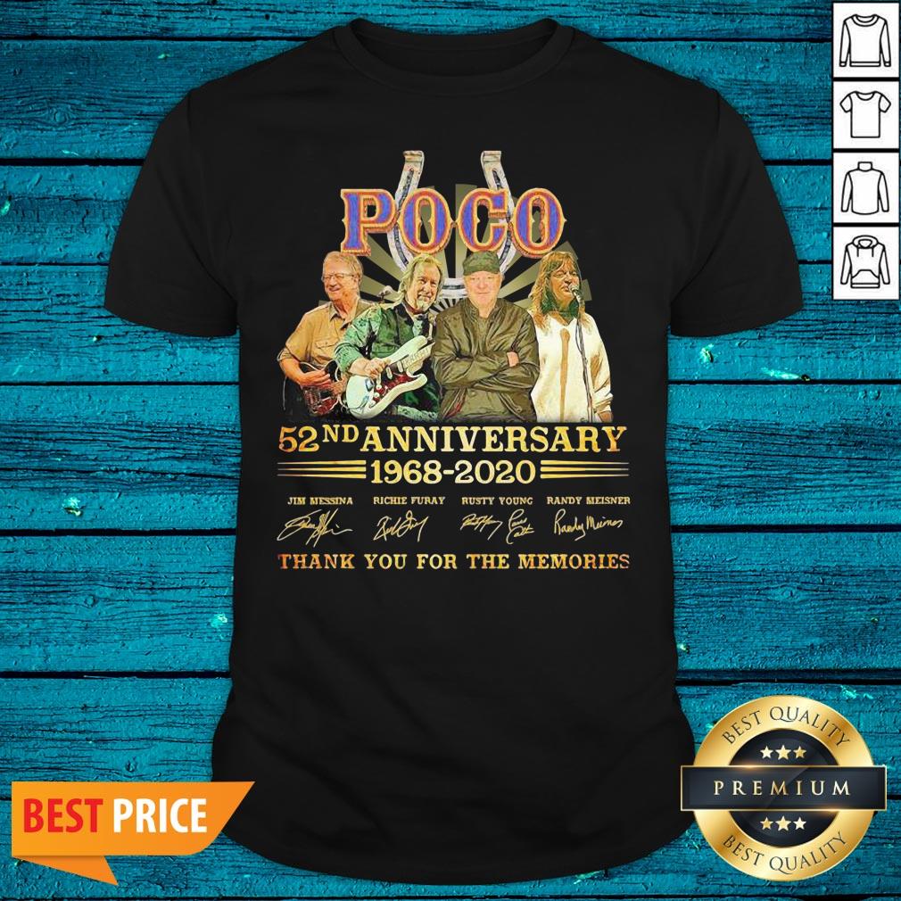 Pro Po Co 52nd Anniversary 1968 2020 Signatures Thank You For The Memories Shirt
