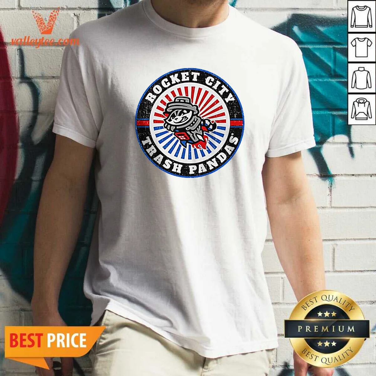 Awesome Rocket City Trash Pandas Baseball Team Mascot Logo Rocket City Trash Pandas Shirt