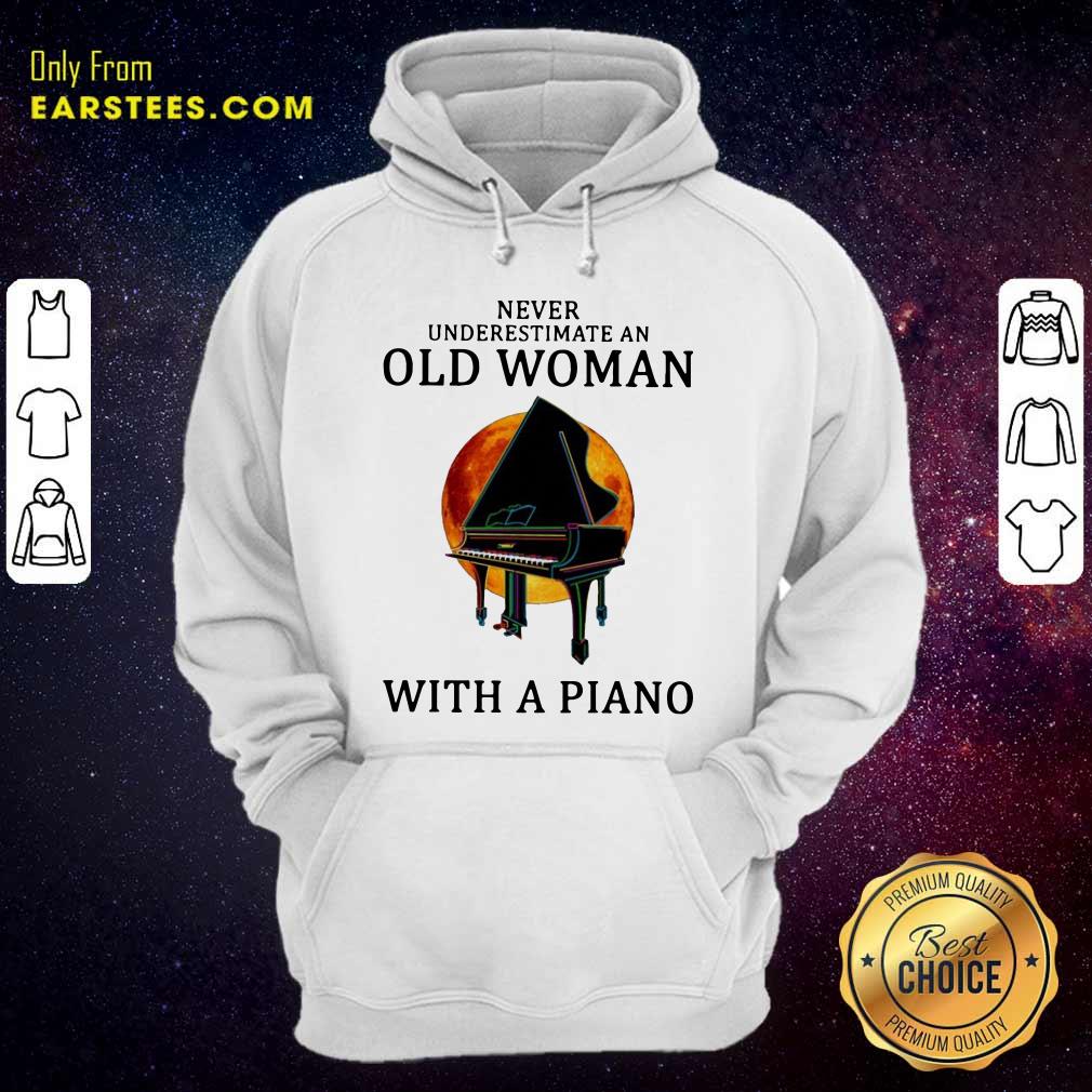 Hot Never Underestimate An Old Woman With A Piano Shirt - Image 2