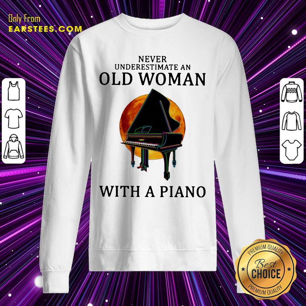 Hot Never Underestimate An Old Woman With A Piano Shirt - Image 5