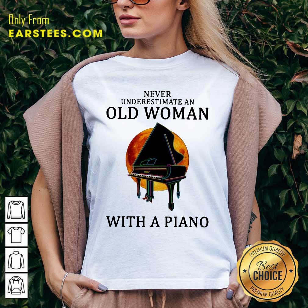 Hot Never Underestimate An Old Woman With A Piano Shirt - Image 3