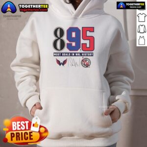 Alternative view of Top Alexander Ovechkin Washington Capitals 895 most Goals In NHL History Signature T-Shirt