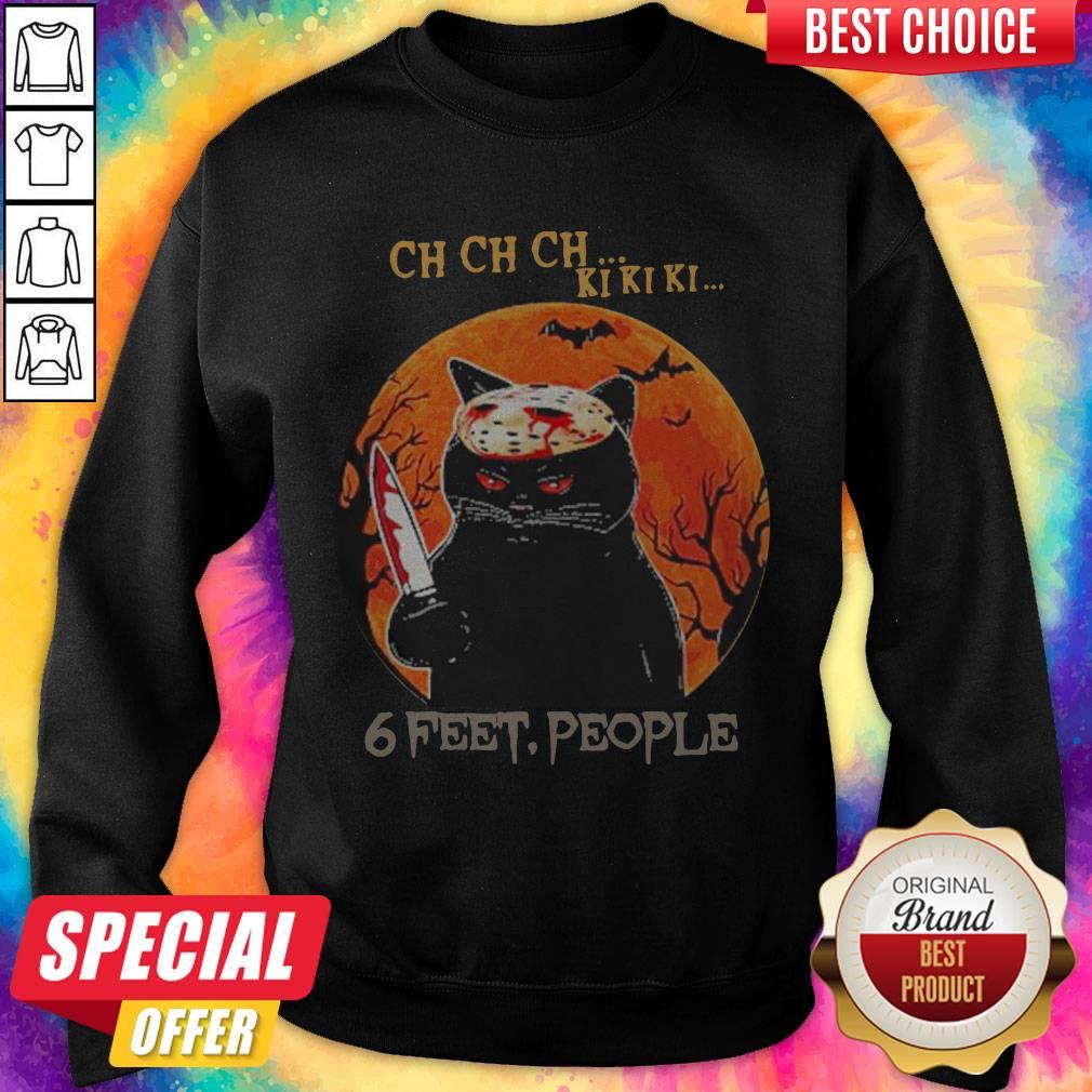 Jason Voorhees Cat Ch Ch Ch Ki Ki Ki 6 Feet People Halloween Shirt - Image 5
