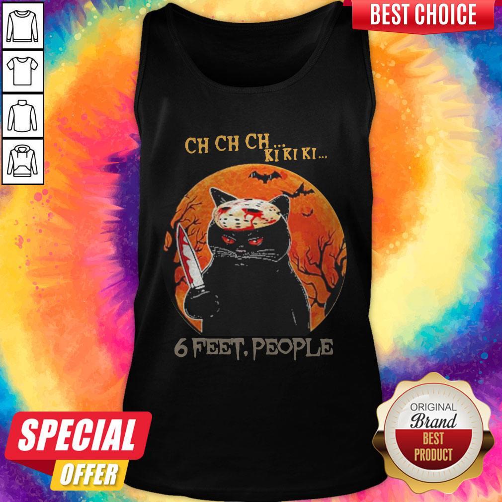 Jason Voorhees Cat Ch Ch Ch Ki Ki Ki 6 Feet People Halloween Shirt - Image 3
