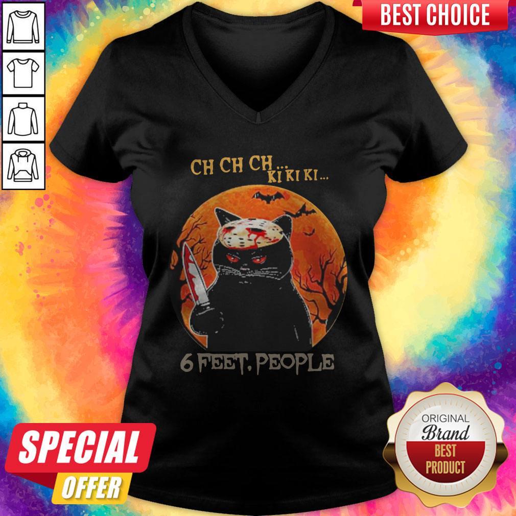Jason Voorhees Cat Ch Ch Ch Ki Ki Ki 6 Feet People Halloween Shirt - Image 2