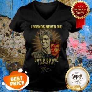 Alternative view of Legends Never Die David Bowie 1947-2016 Signature Shirt