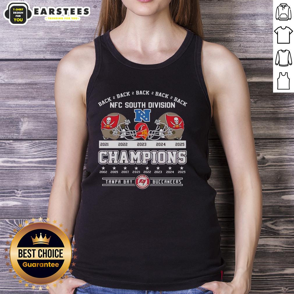 Awesome Tampa Bay Buccaneers Football Champions Nfc South Division 2025 Back 2 Back T-Shirt - Image 4