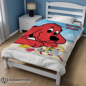 Alternative view of Original Top Clifford's Puppy Days Emily Elizabeth Beach Blanket Fleece Customized Blanket