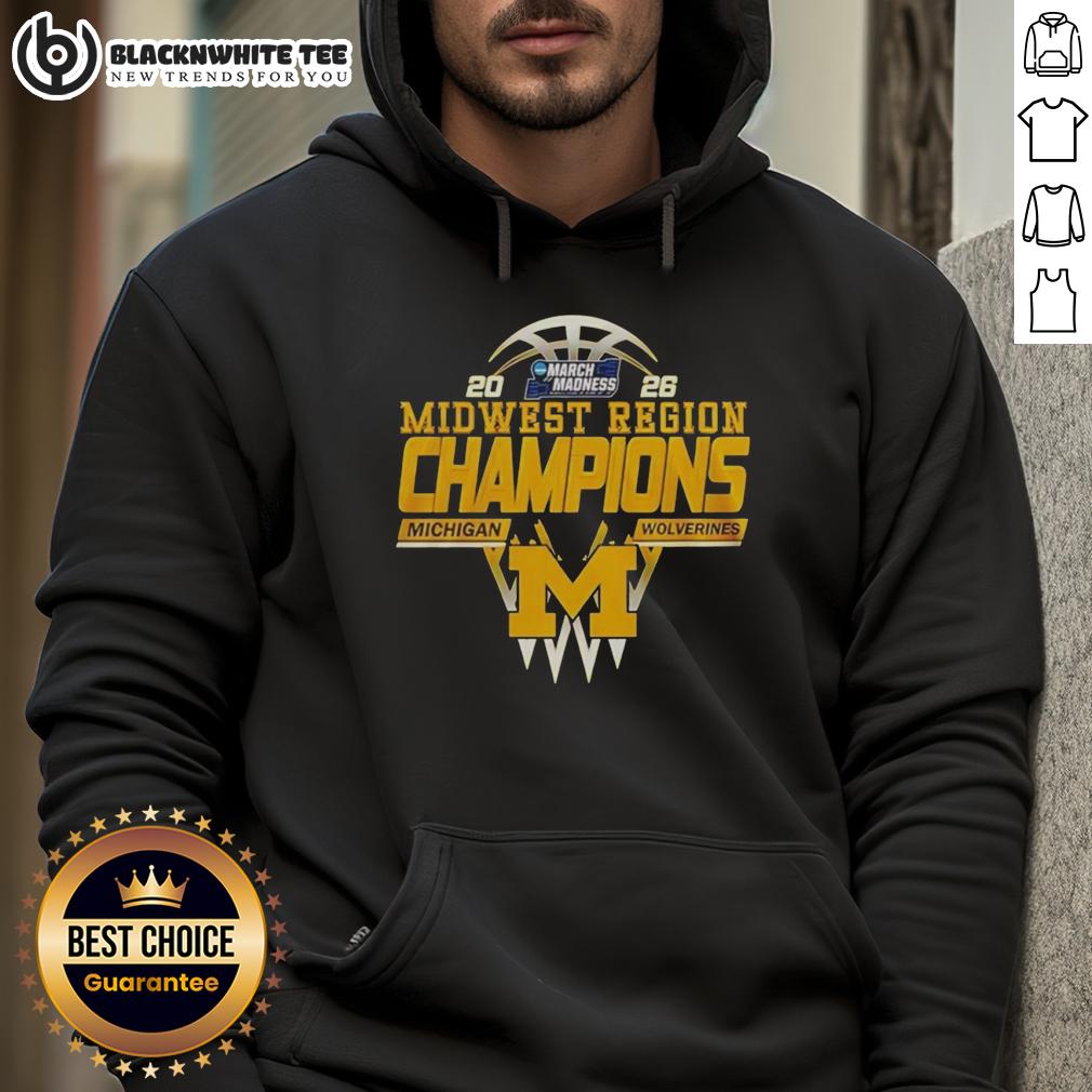 Good Michigan Wolverines Midwest Region Champions 2026 T-Shirt - Image 2