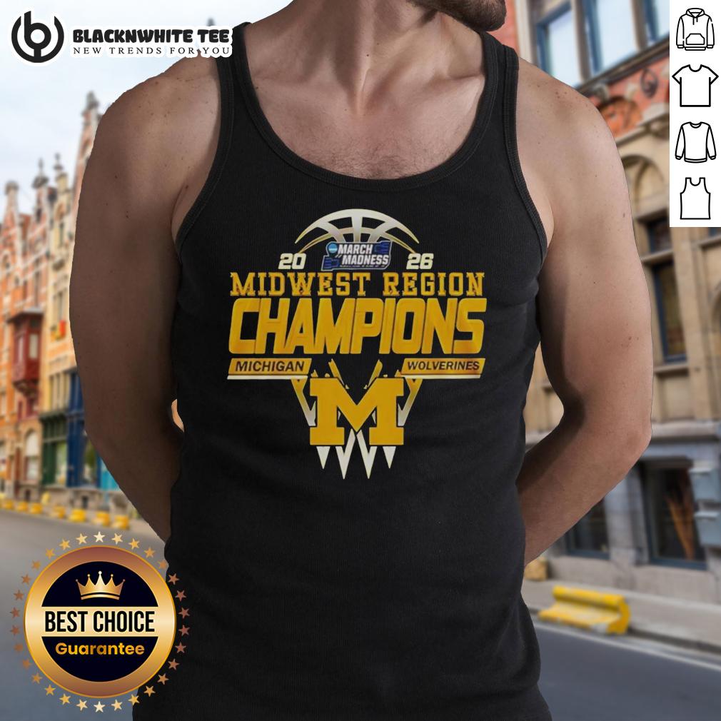 Good Michigan Wolverines Midwest Region Champions 2026 T-Shirt - Image 4